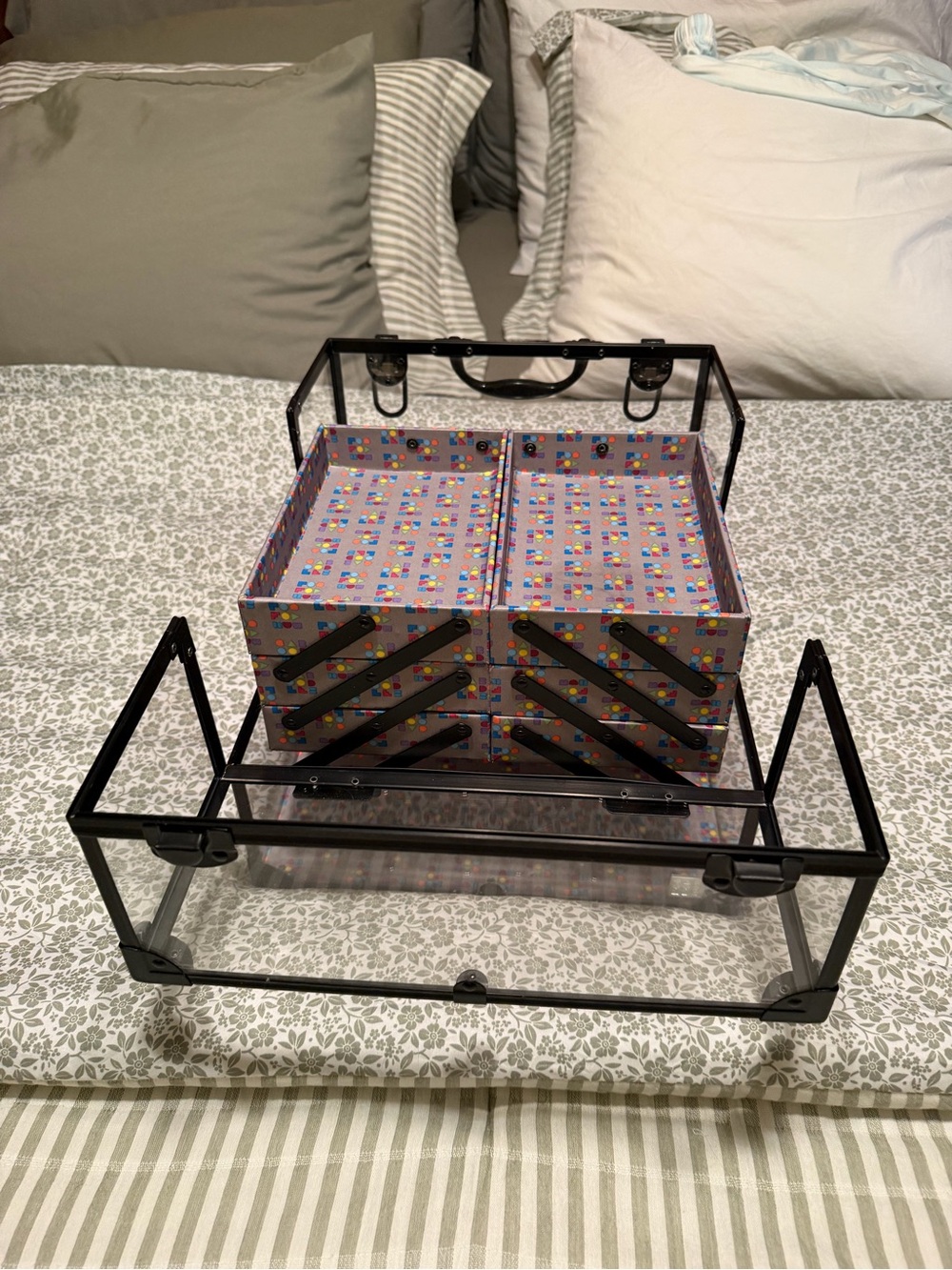 Caboodles Black Frame Cosmetic Organizer with Multicolor Drawer Pattern - Picture 6 of 6